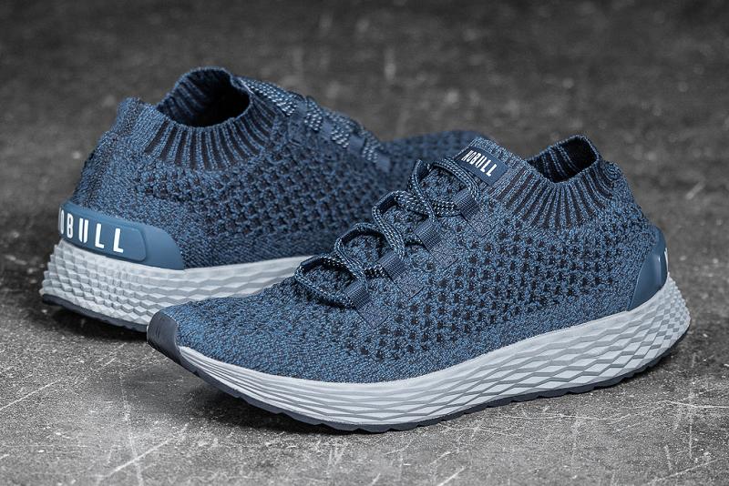 Nobull Knit Runner Women's Running Shoes Navy | USA C1666T